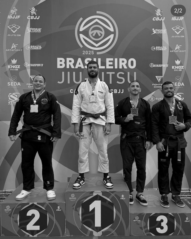Pódio do Campeonato Brasileiro de Jiu-Jitsu