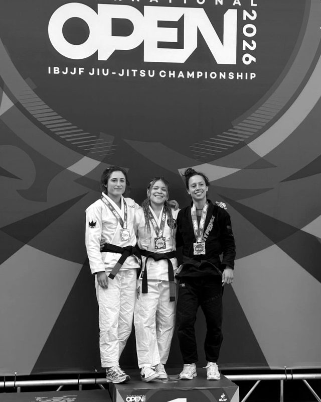Pódio do IBJJF International Open 2026