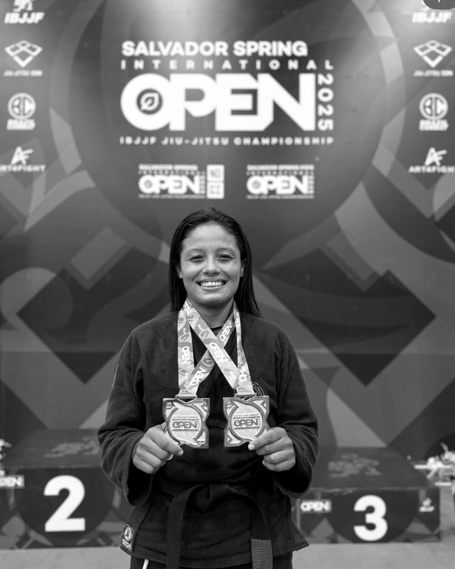 Atleta medalhista no Salvador Spring International Open